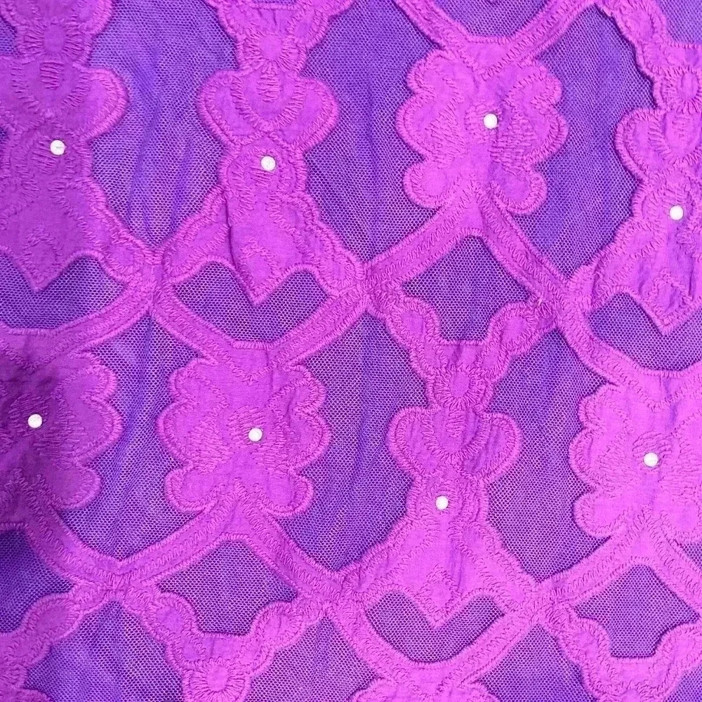 INC purple top with rhinestones size M - Picture 3 of 5